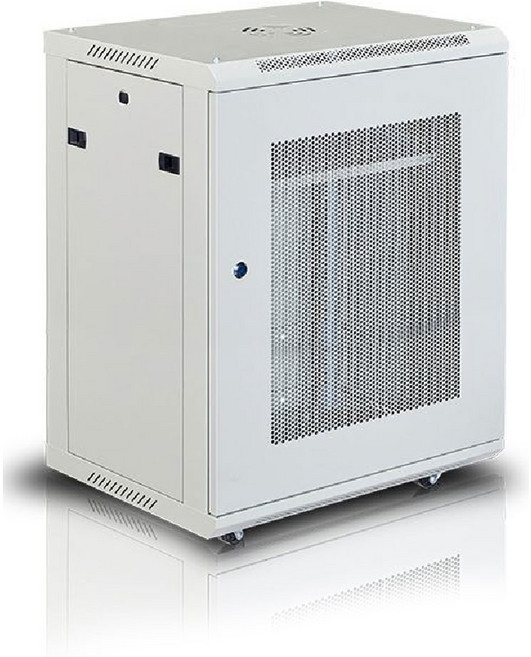 昆星科技 網絡機櫃 伺服器機櫃 電腦機櫃, 15U-升級冷軋鋼板【白色網門款】附輪子