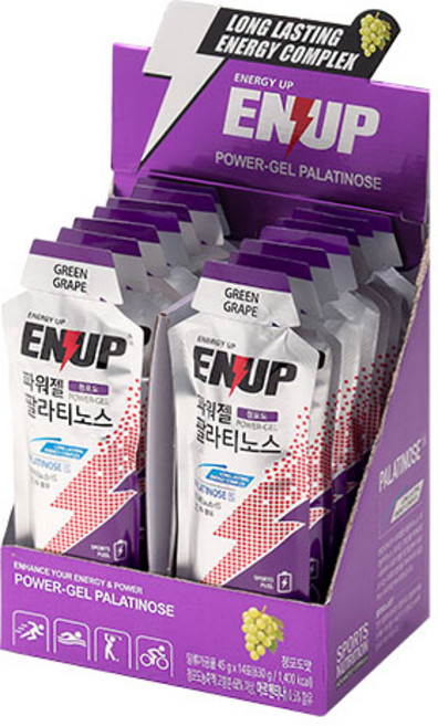 엔업 파워젤 팔라티노스 청포도맛, 630g, 2개