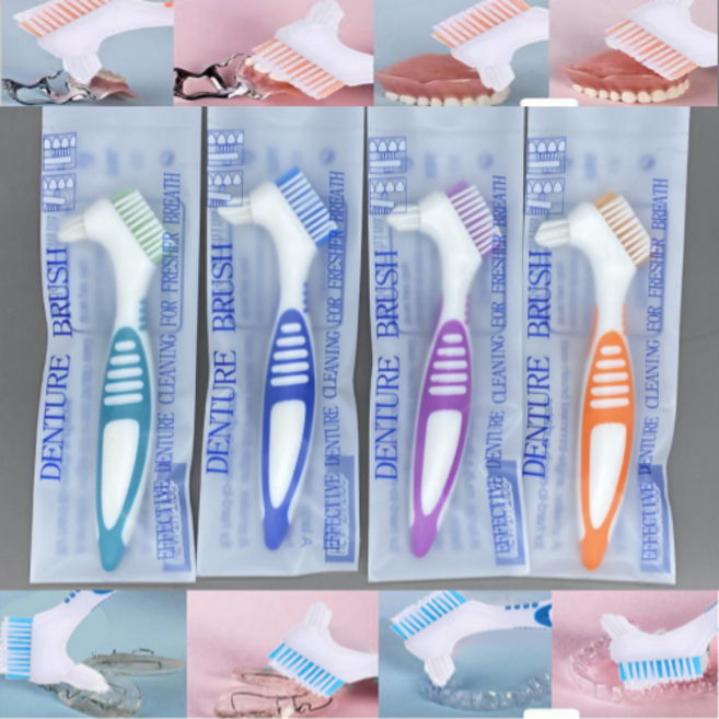 틀니 교정기 전용 미세모 칫솔 T2, 1개, 5개입