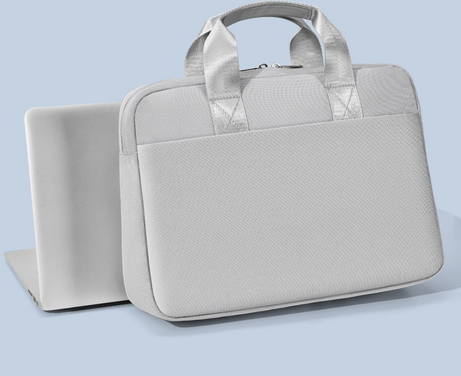 YINUO 심플 대용량 노트북 가방 가벼운 비즈니스 백, 그레이