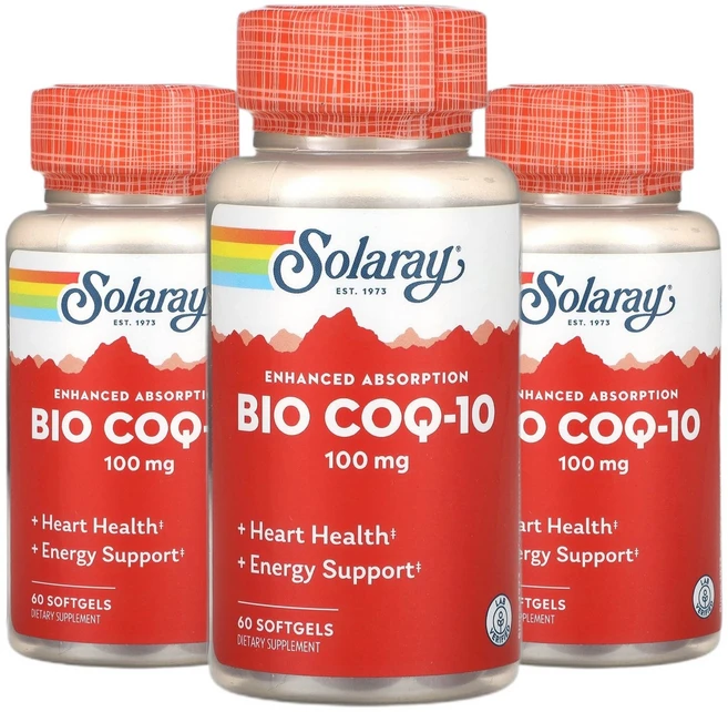 솔라레이 Bio 코큐텐 COQ-10 100mg 소프트젤 60정 2+1, 3개 - 쿠팡