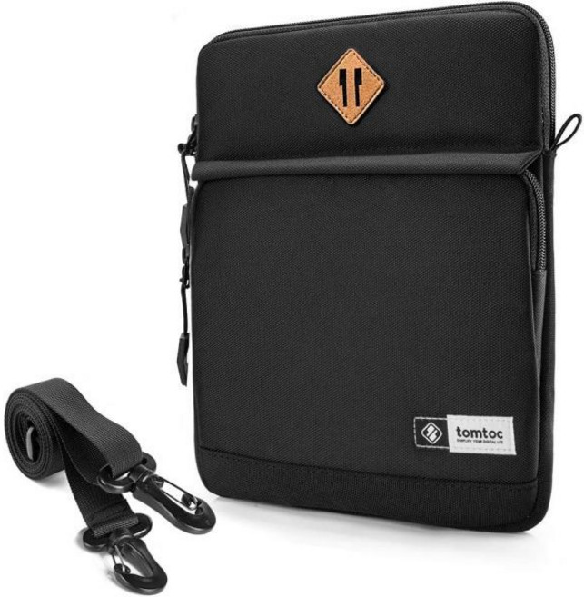 11인치 뉴 아이패드 프로 2018용 Tomtoc 10.5-11인치 태블릿 숄더백 슬리브 케이스 | 10.5인치 10인치 마이크로소프트 서피스 고 삼성 갤럭시 탭 A 10.1, 11-inch for New iPad Pro, Black