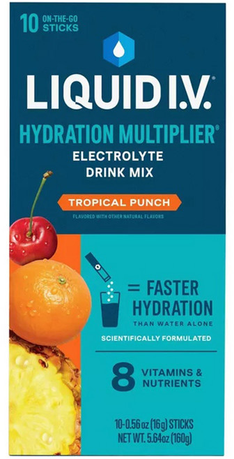 Liquid Iv 水合倍增飲 熱帶水果口味 10入, 160g