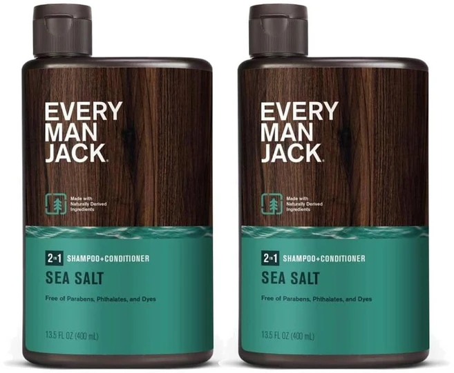 에브리맨잭 투인원 씨솔트 샴푸 컨디셔너, 2개, 400ml - 쿠팡