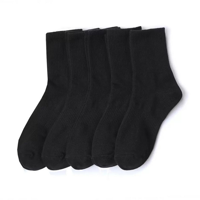 싹스탑 데일리 성인 무지 양말 학생 교복 양말 5족