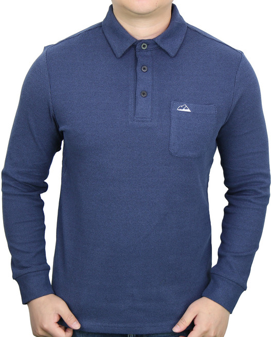 마운티스트 모던텍스 니트터치 기모카라티 (남) 겨울 따뜻한 출근룩 폴로티셔츠