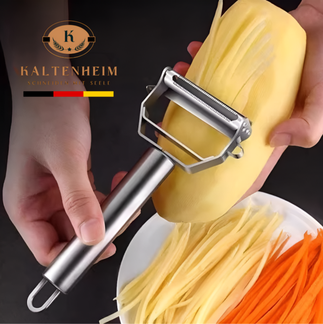 칼텐하임 다용도 만능채칼 스텐 필러 슬라이서, 1개, 메탈릭 실버(silver)