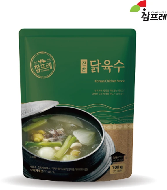 참프레-(실온)진한 닭육수 700g, 6개 - 쿠팡