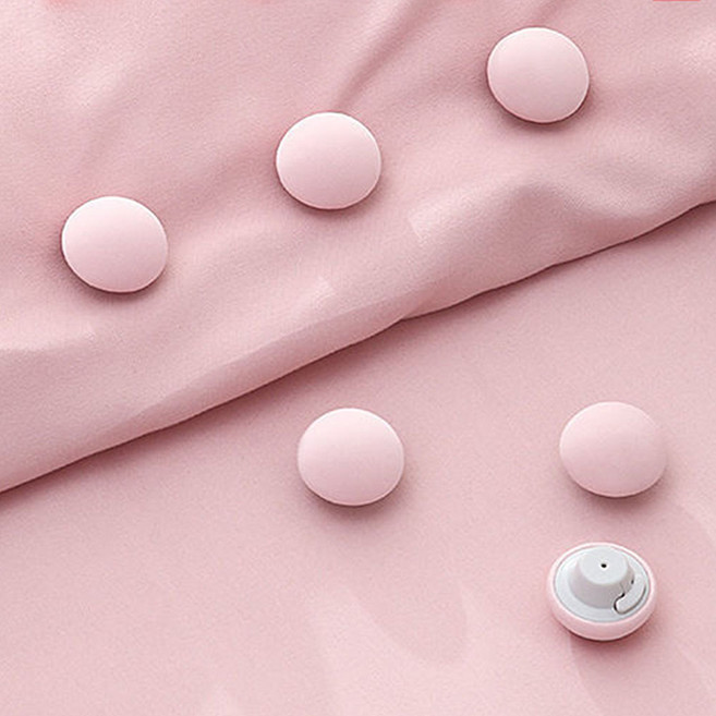 10p 침대 시트 패드 고정 핀 이불 커버 침구 밀림방지 클립 단추, 1세트, 핑크