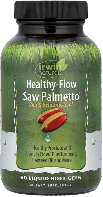 단백질 비타민 철분 마그내슘 칼슘 Irwin Naturals Healthy-Flow 쏘팔메토 액상 소프트젤 60정 고루고루섭취해주세요, IrwinNaturalsHealthyFlow쏘팔메토액상, 1개 - 쿠팡