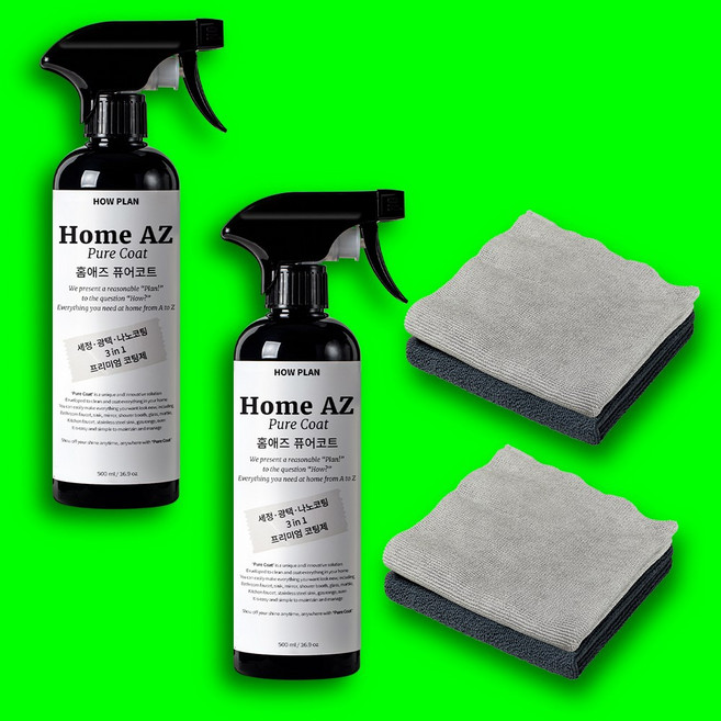 홈애즈 퓨어코트 셀프 나노코팅제 주방 욕실 싱크대, 2개, 500ml