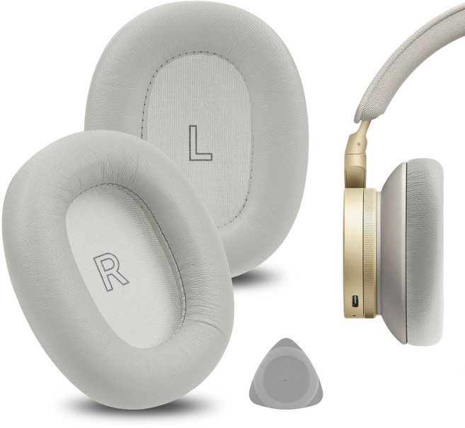 Geekria 양가죽 교체용 이어 패드 뱅앤올룹슨 Beoplay H95 헤드폰 이어 쿠션과 호환 수리 부품 쿠션 리필, 그레이