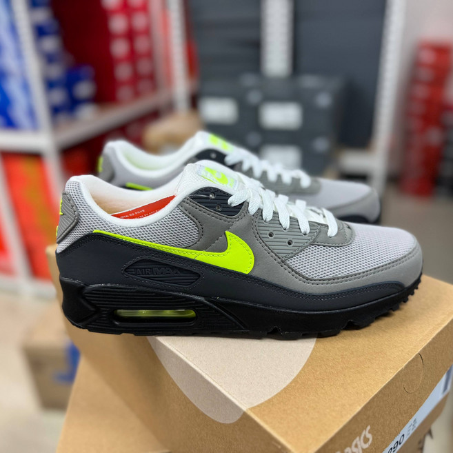 나이키 에어맥스 90 형광 남성 가벼운 발편한 런닝화 운동화