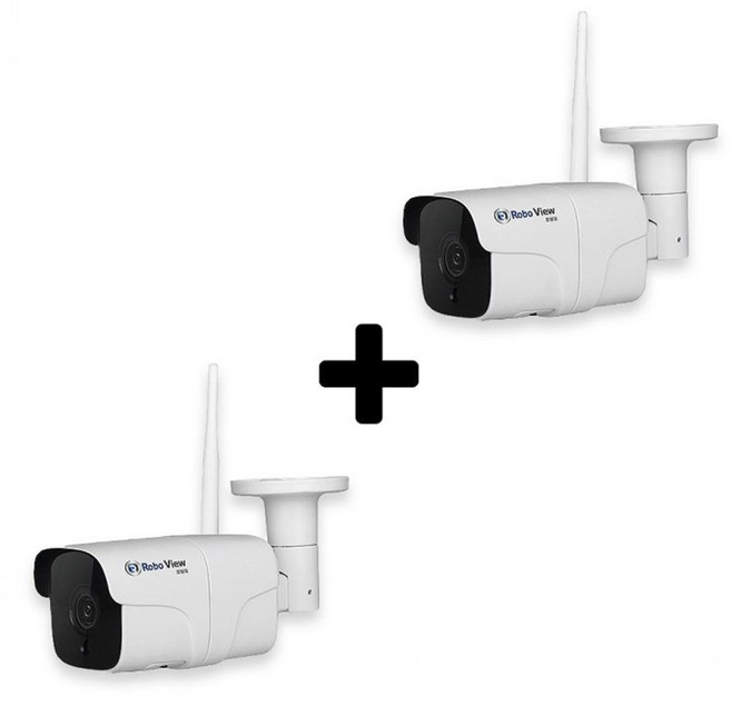 음식물 불법쓰레기 투기감시 스마트폰 무선 CCTV 2set 선명한 홈