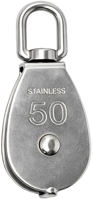 KD공구 스텐 폴리블록 도르래 고하중 인양 캠핑 반려동물 리드줄 장비 케이디공구 KD09, 실버