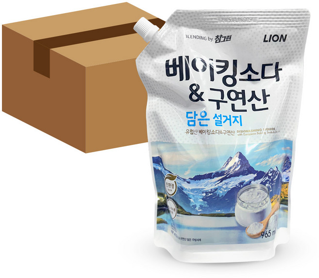 참그린 참그린 베이킹소다 구연산 담은설거지 리필 1kg 10개입(1box)