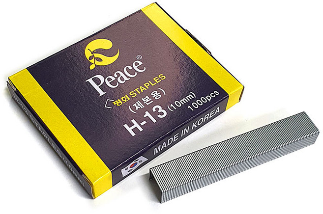 피스코리아 스테플 H-13 10mm 1000p, 10호침, 3개