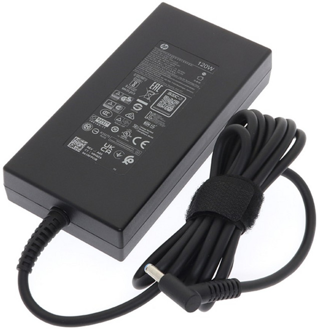 HP 정품 19.5V 6.15A 120W 4.5mm 어댑터, 어댑터+전원케이블, 1개