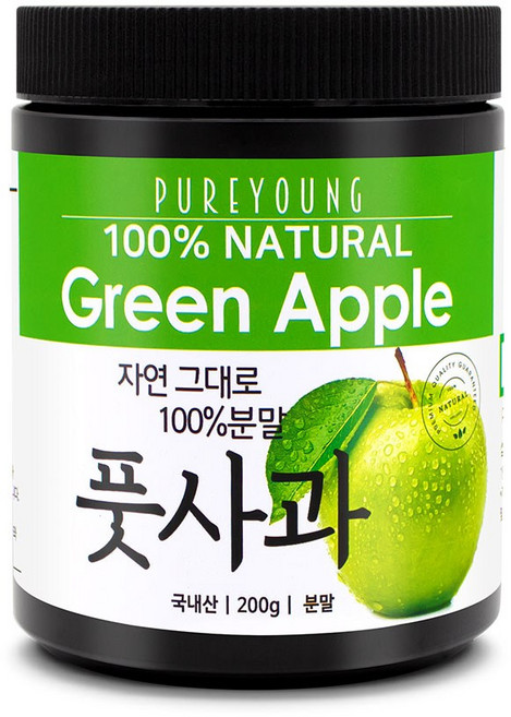 퓨어영 국산 풋사과분말 200g, 1개