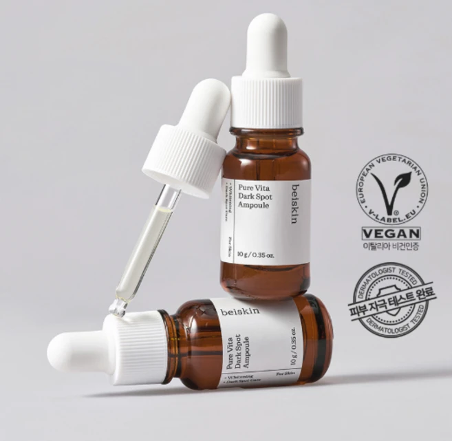 베이스킨 비타민15%C1 기미 잡티 색소침착케어 저자극 퓨어 비타 다크 스팟 앰플 10gx3ea, 3개, 10ml - 쿠팡