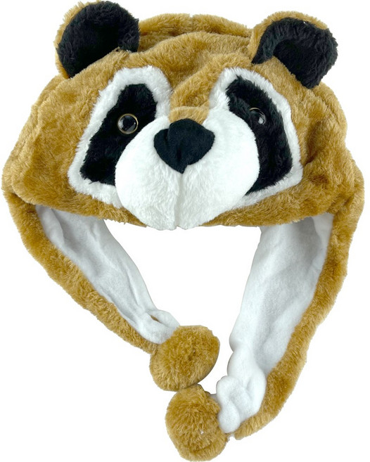 귀여운 동물 모자 코스프레 할로윈 크리스마스, 1개, 귀여운동물모자 - 너구리