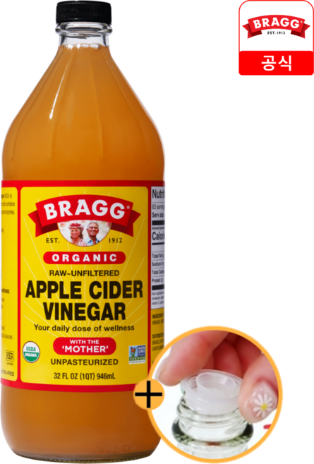 브래그 사과 식초, 946ml, 1개