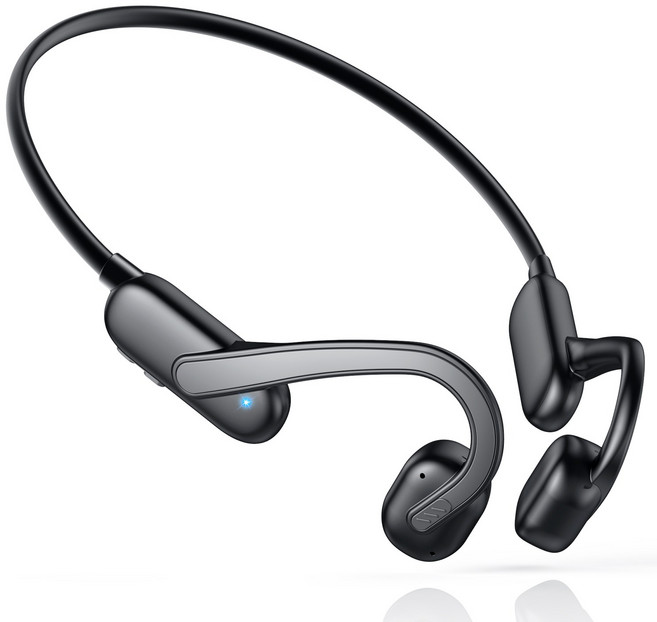 KONLI 골전도 무선 블루투스 이어폰, 블랙, E3