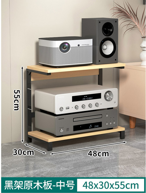 선반 리시버 콘솔 이동식 음향기기 다층 코너장 오디오 박스 6U 정리 액세서리, 메이플 미디엄, 메이플 미디엄