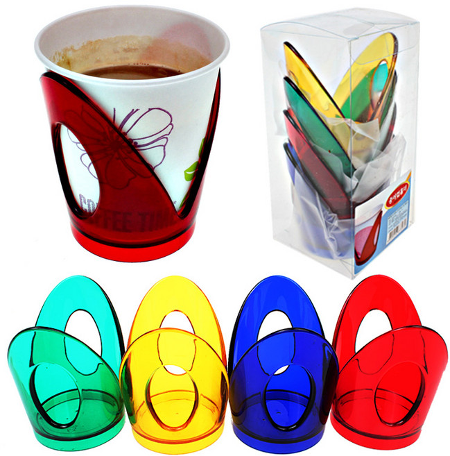 올스 4컬러 종이컵홀더, 혼합색상