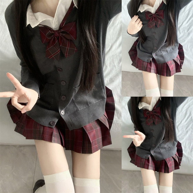 대만 영국 교복 상견니 정장교복 반티 대만교복 드라마 가을 디토 격자 동복