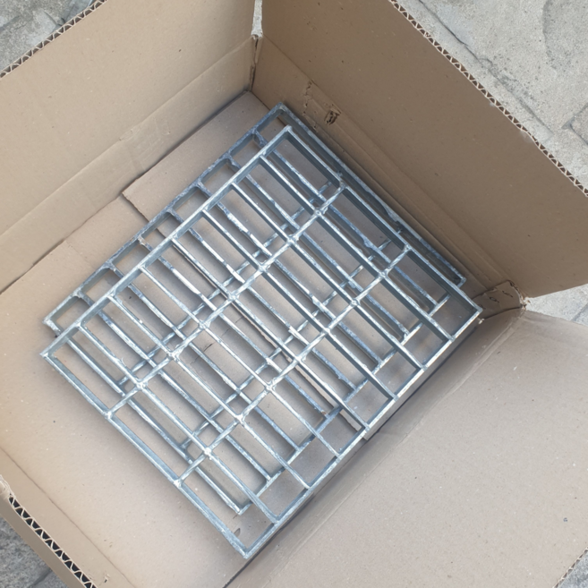 배수로 뚜껑 스틸 그레이팅 하수구 덮개, 1개