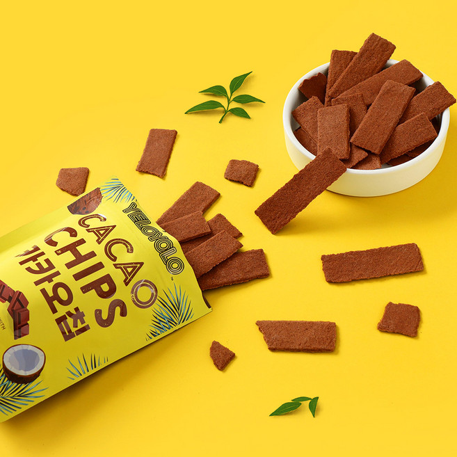 옐로욜로 카카오칩 입터짐 관리 간식 세트박스, 25g, 8개