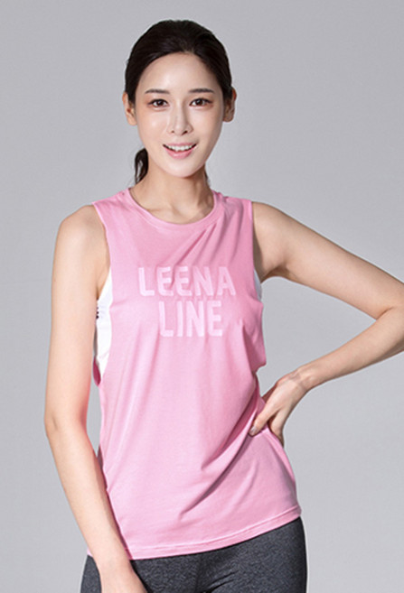리나라인 여성용 요가복 SS14Y1 팡팡나시 티셔츠