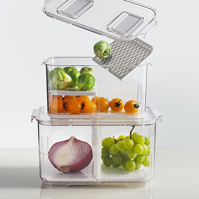 냉장고 야채 보관용기, No.6532, 1개