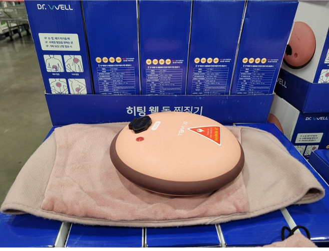 닥터웰 온열 돌찜질기 황토 전기 찜질팩 뜸질기 핫팩 DR-177 (본체+전용복대) 세트, 돌찜질기 DR-177 (본체+복대)