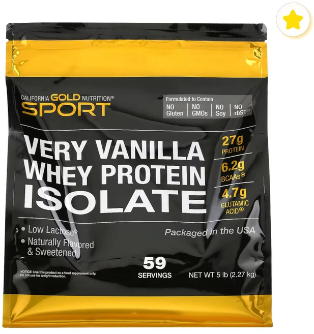 캘리포니아 골드 뉴트리션 분리 유청 단백질 바닐라 2.27kg Potassium 잔탄검 Carbohydrate 인지질 Cane Sugar 향료 CG땡 Calcium Sodium, 1개 - 쿠팡