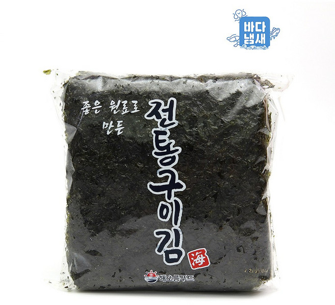 해오름 전통김 우리바다 즉석 돌김 30매 100g이상 구이김 돌김, 100g, 1