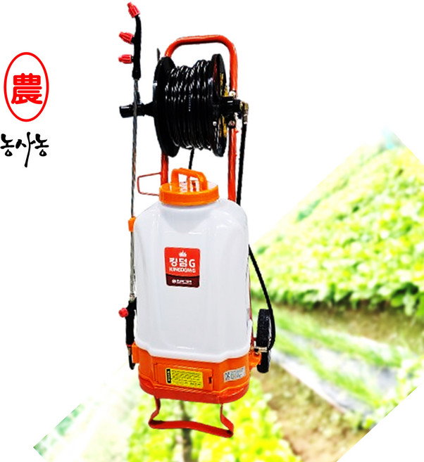 광성 킹덤 PH 농약 25m 호스 이동형 구루마 바퀴 밀차 충전식 분무기 [농사농], 01. 킹덤 PH +기본형 (5.8Ah)