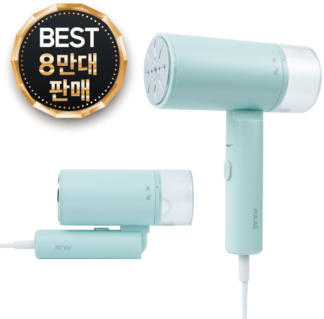 풀라스 폴더블 핸디형 스팀 다리미, FL-IR1000, 민트