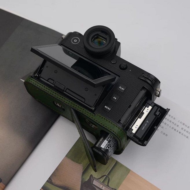 라이카 SL3 가죽 케이스 SL2 가방 커버 덮개 블랙 카메라, A. 하프세트 V마크 블랙