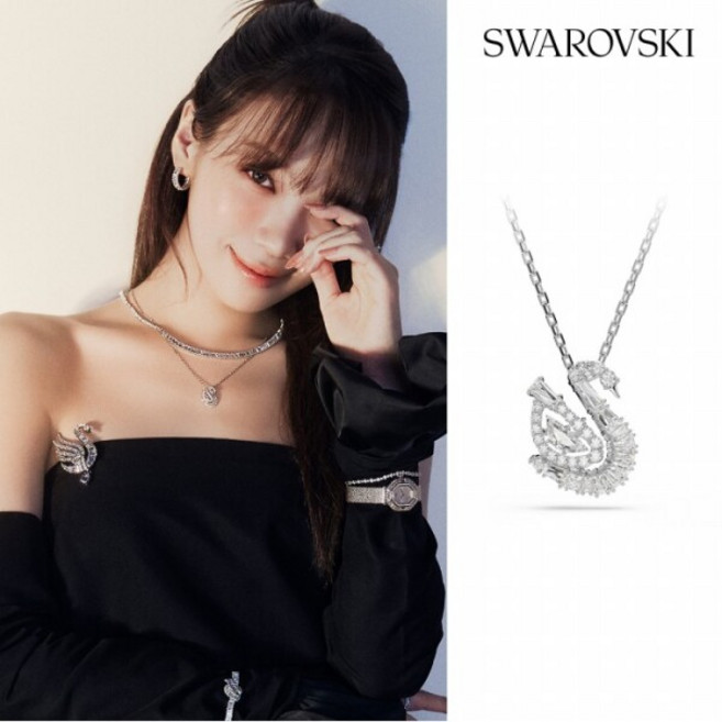 [스와로브스키] [/본사정품] Swan 화이트 로듐 목걸이 5732412