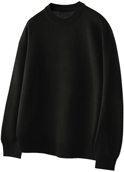 팀스핏 남성용 오버핏 오버핏 하찌 라운드 니트 6Color