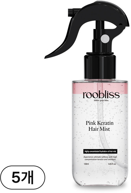 루블리스 단백질 노워시 케라틴 헤어미스트 트리트먼트 퍼퓸, 5개, 120ml