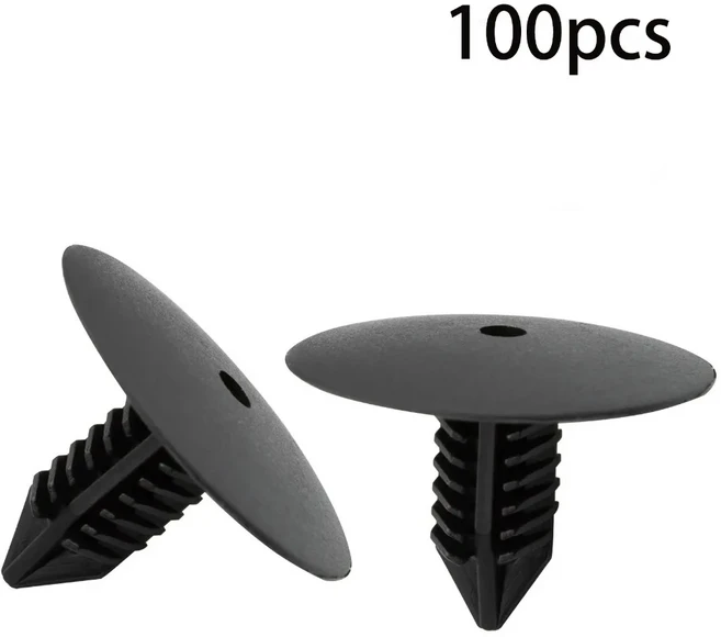 호환 100개 푸시 타입 라이너 클립 나일론 소재 패스너 클립 클리오/시닉/메간/마스터/트래픽/캉구/더스터