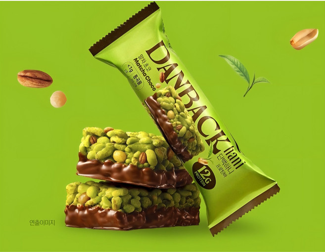 단백하니 프로틴바 마차맛 녹차맛, 1개, 33g