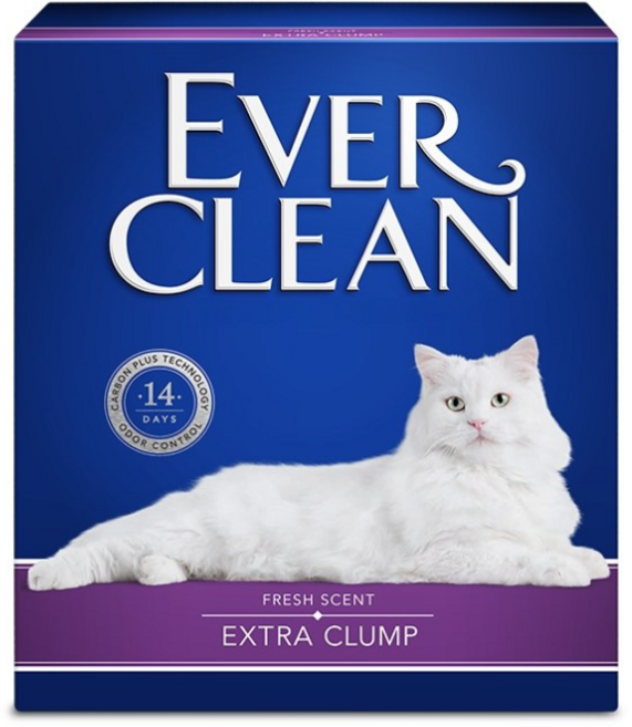 Eve Clean 藍鑽貓砂 4倍淨味 低敏 多貓 礦砂, (紫標)植萃除臭貓砂-微香, 1個, 8.5kg