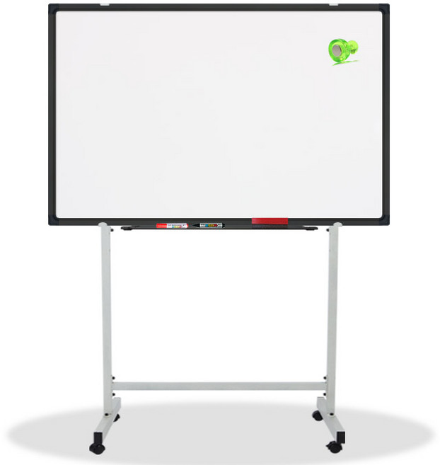 영남칠판 자석 화이트보드+스텐드 150x90~180x120cm 화이트보드, 블랙알루미늄