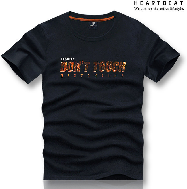 하트비트 테비즌 오버핏 반팔티 국내생산 필름 나염 반팔 티셔츠 커플룩 빅사이즈 단체복 남자 여자 남여공용 커플티 면 라운드 단체티