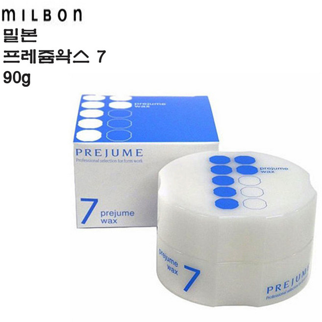 밀본 프레쥼 왁스7번 강한 세팅력 오래감 짧은머리용, 90g, 1개