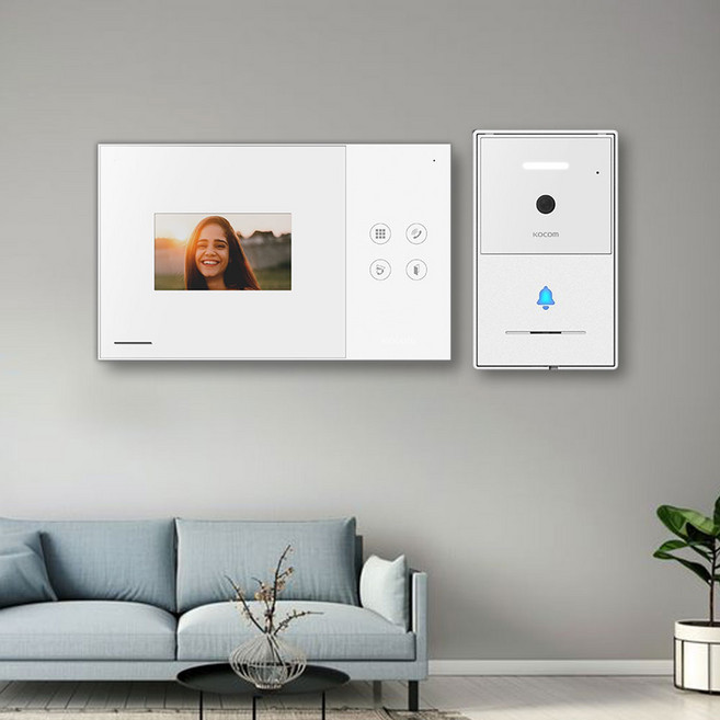 코콤 4선식 아날로그 아파트 주택 현관 초인종 교체 설치 인터폰 비디오폰 KCV-YO43, KCV-YO43 / 비디오폰 설치의뢰(C지역)별도